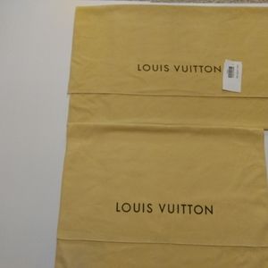 1 lrg 1 small Louis Vuitton dust bag